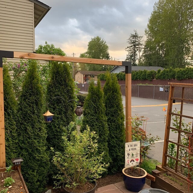 Pergola Support Bracket, “L” for 4 x 4 Posts